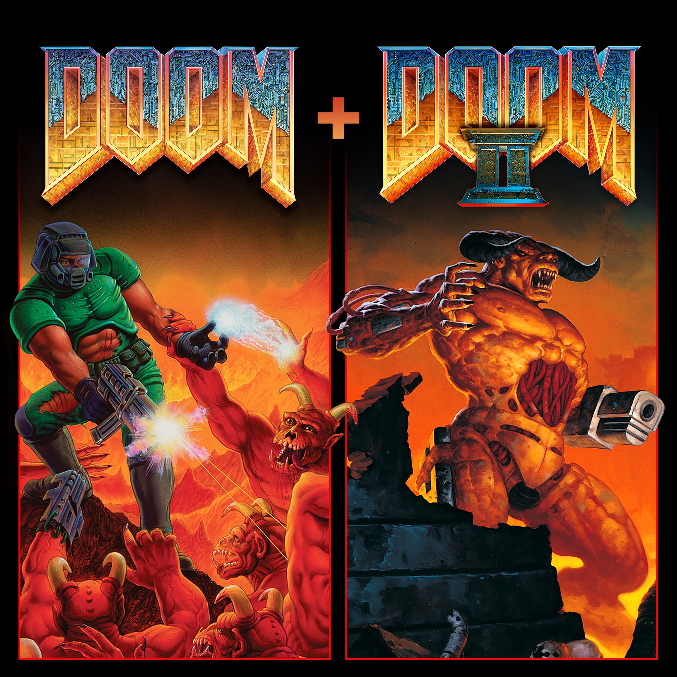 DOOM + DOOM II box art