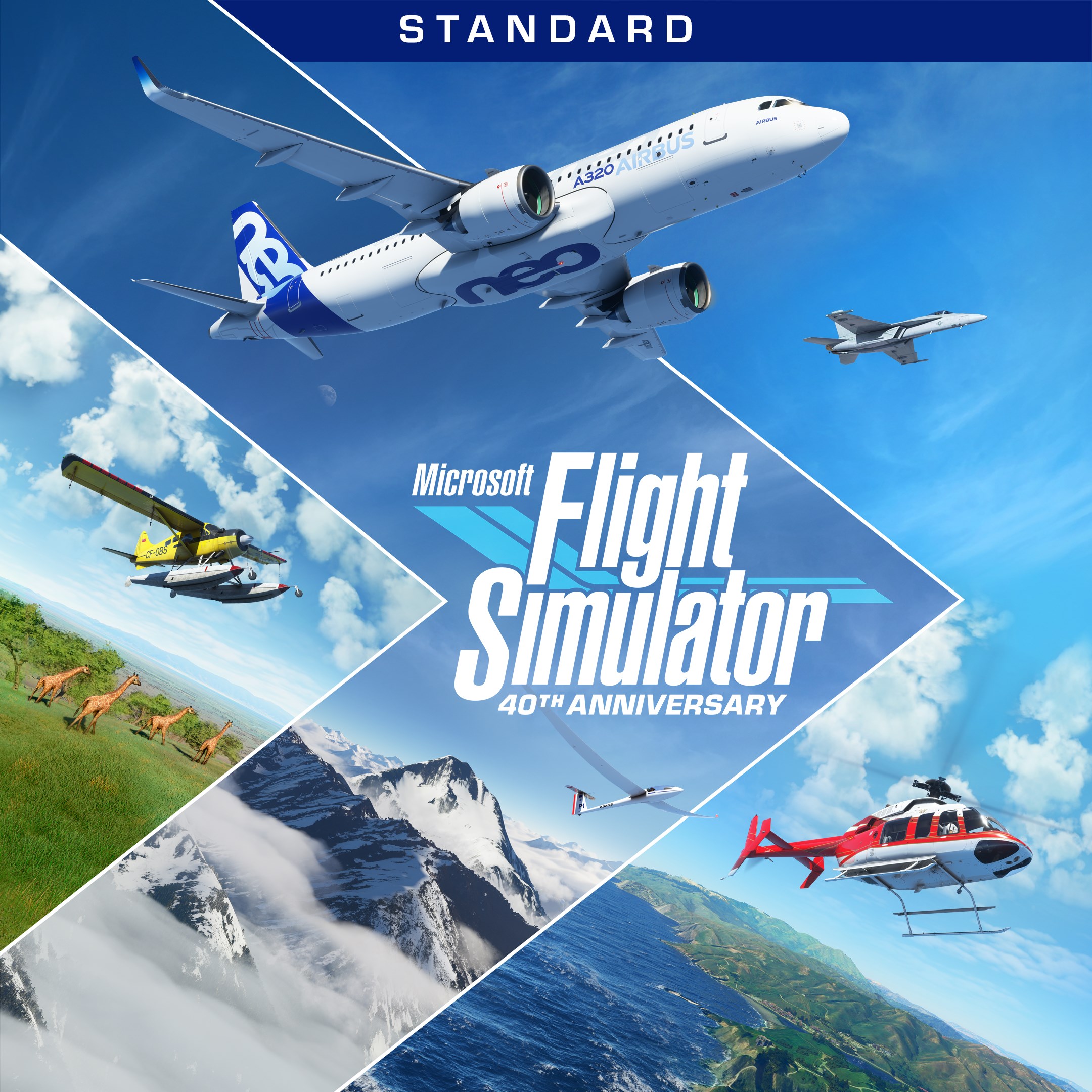 Microsoft Flight Simulator (2020) Standard 40th Anniversary Edition box art